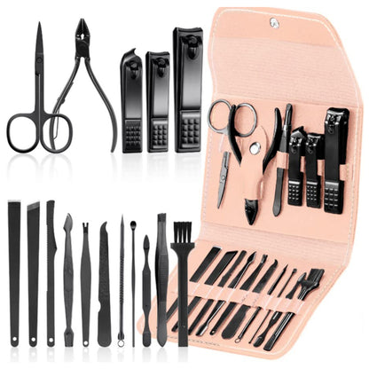 4/16pcs High-quality Steel Professional Nail Cutters Tools with Travel Case Kit_3