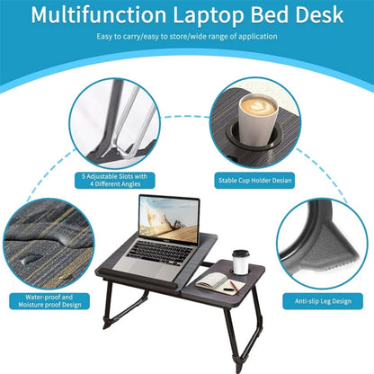 COMFEYA Adjustable Laptop Desk for Bed or Couch - Ergonomic Lap Desk with Cup Holder_5