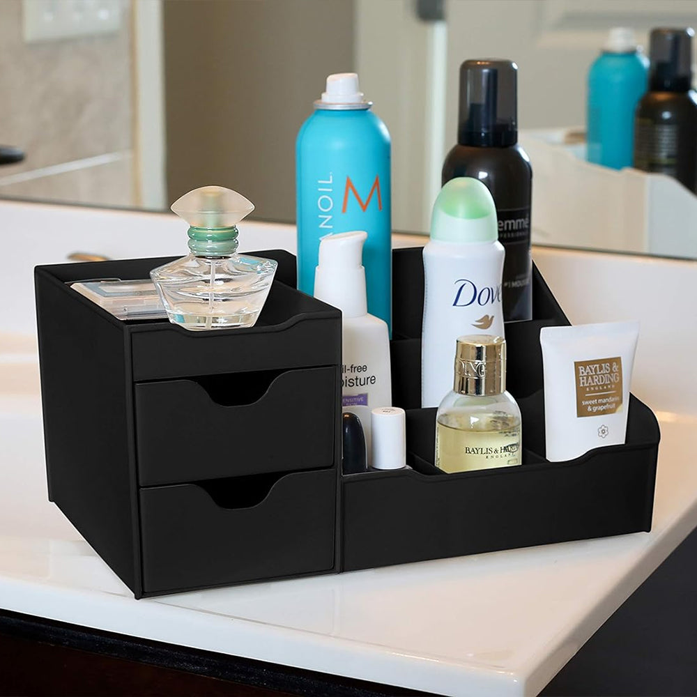 STORFEX Uncluttered Designs Large Black Vanity Organizer_2