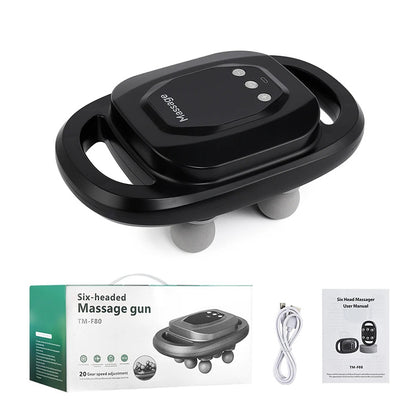 6-Head Vibration Wireless Fascia Gun for Deep Muscle Relaxation_10