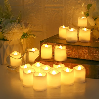 Flameless Battery-Powered LED Tea Light Candles_0