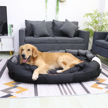 Waterproof Jumbo Orthopedic Sofa Dog Bed Pet Mat Kennel_5