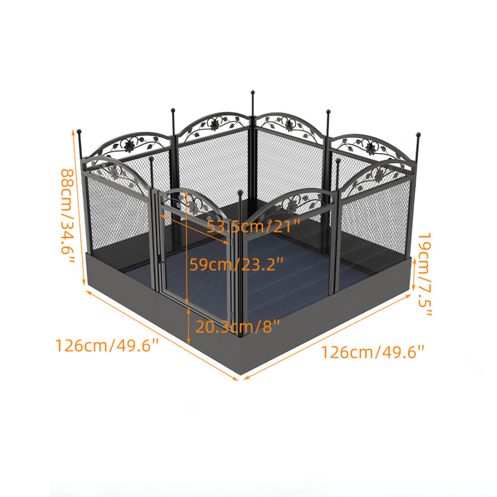 Detachable Dog Playpen Fence Puppy Kennel Cage with Waterproof Fertility Pad_8