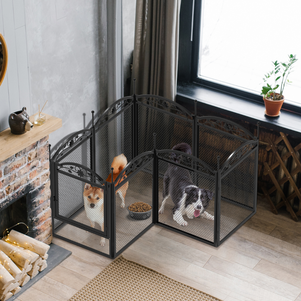 Detachable Dog Playpen Fence Puppy Kennel Cage with Waterproof Fertility Pad_3