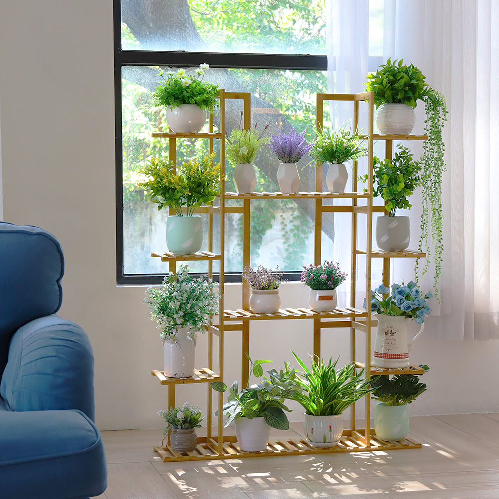 9 Tier Extra Large Bamboo Plant Stand_4