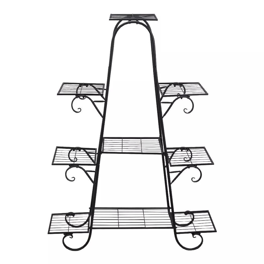 9 Tier Metal Plant Shelf Stand Multilayer Potted Display Rack Patio_7