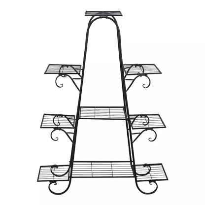 9 Tier Metal Plant Shelf Stand Multilayer Potted Display Rack Patio_7