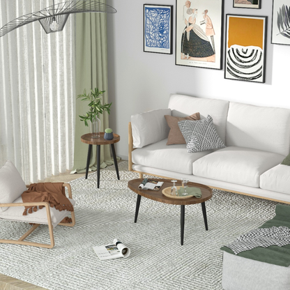 Modern Irregular Drop-shaped Coffee Table Set_1