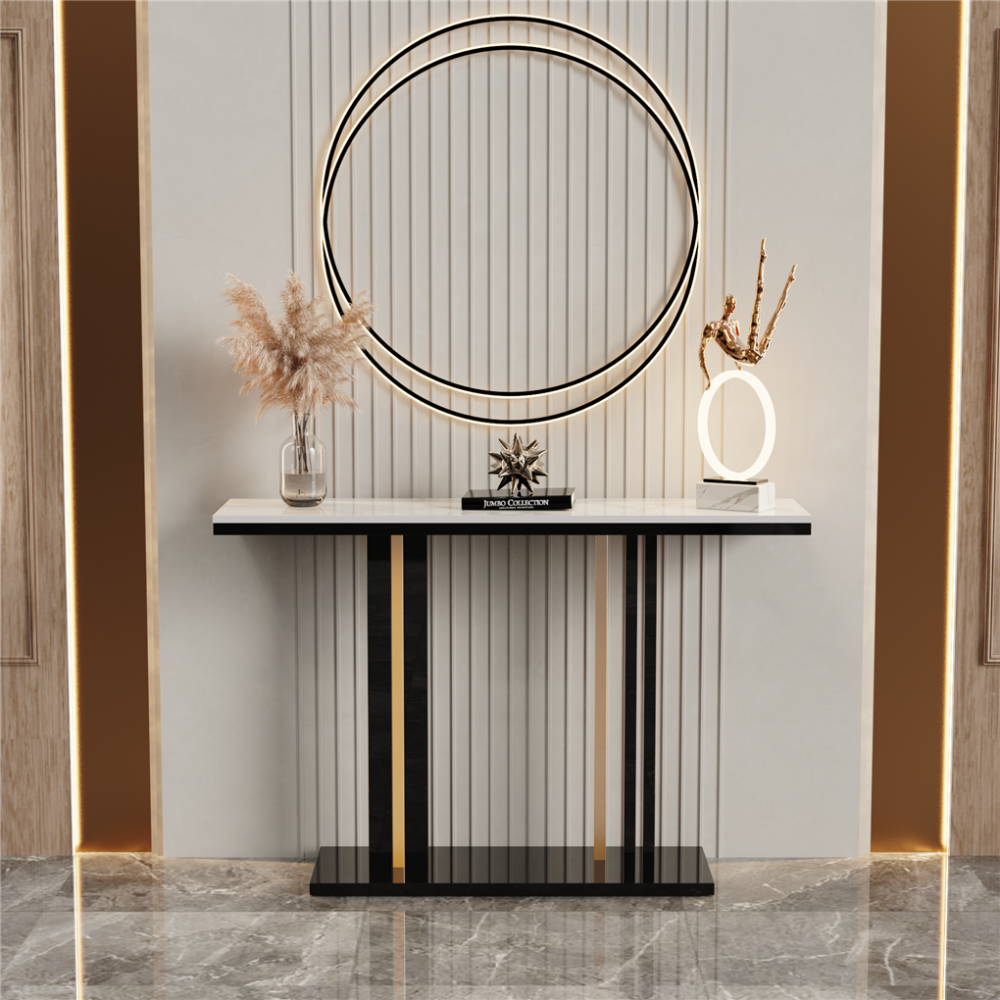 Stylish Marble Console Table for Living Room_1