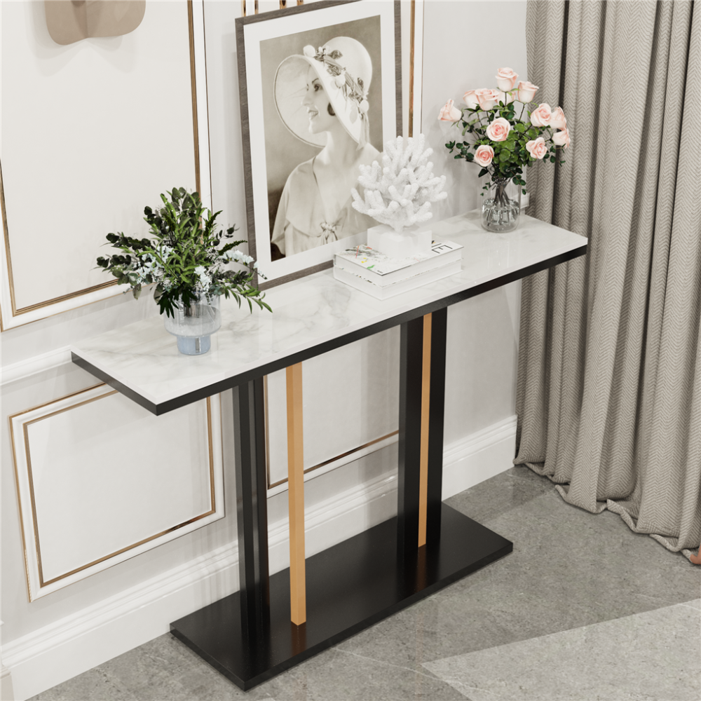 Stylish Marble Console Table for Living Room_0