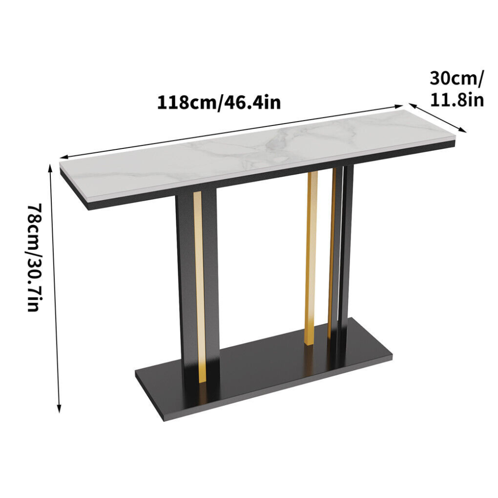 Stylish Marble Console Table for Living Room_9