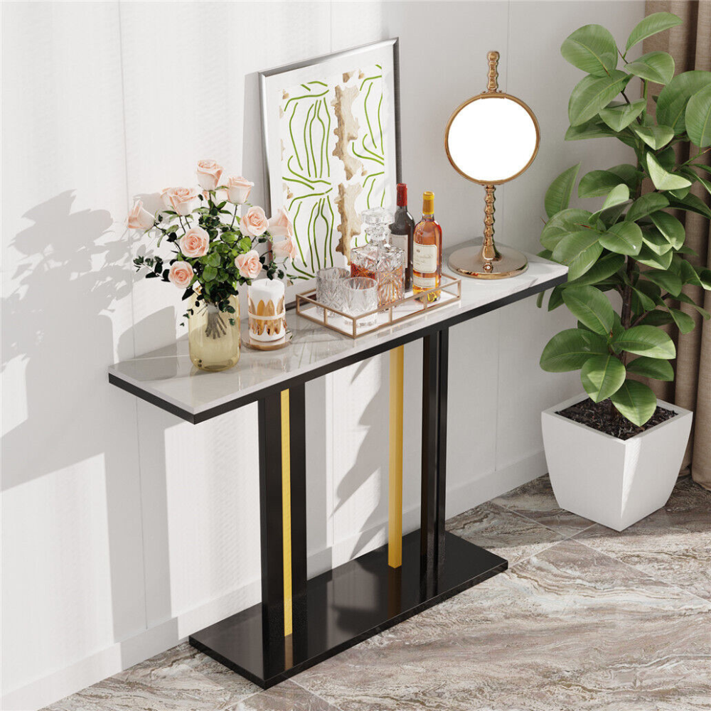 Stylish Marble Console Table for Living Room_5