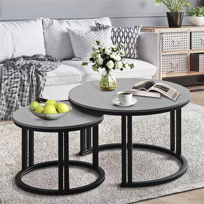 2 Pack Marble Nesting Coffee Table Set_2