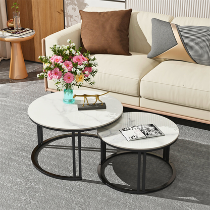 2 Pack Marble Nesting Coffee Table Set_3