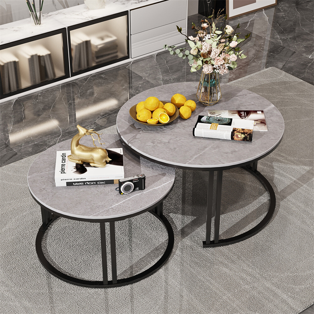 2 Pack Marble Nesting Coffee Table Set_4