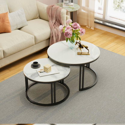 2 Pack Marble Nesting Coffee Table Set_5