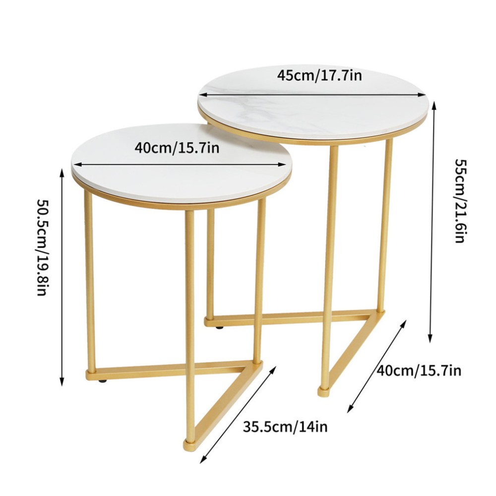 Modern Nesting Coffee Side Table Set_9