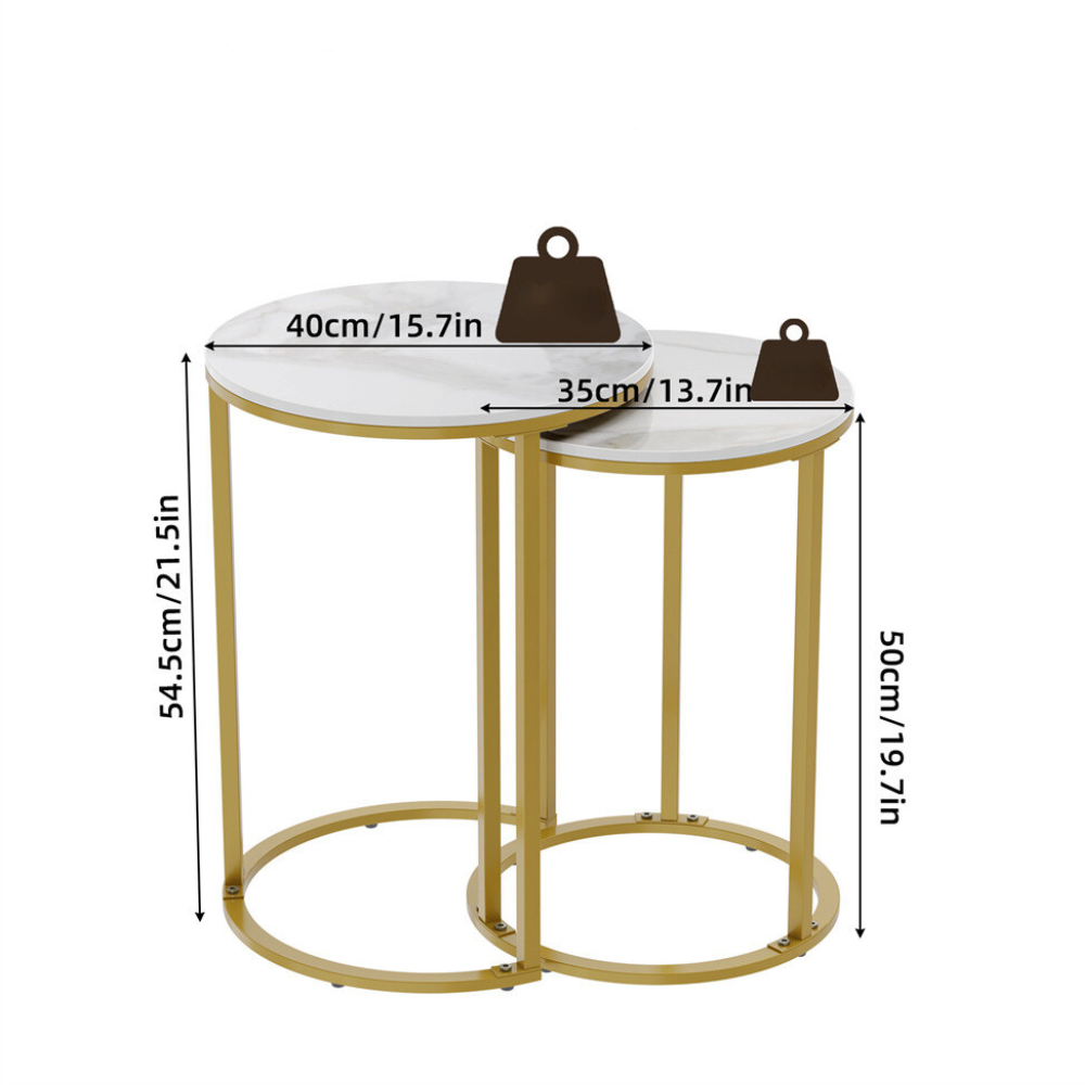 Modern Nesting Coffee Side Table Set_10