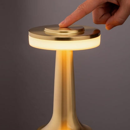 LUMIRO Portable LED Table Lamp with Touch Sensor, 3 Levels of Brightness, Night Light, Bedside Lamp - Gold_1