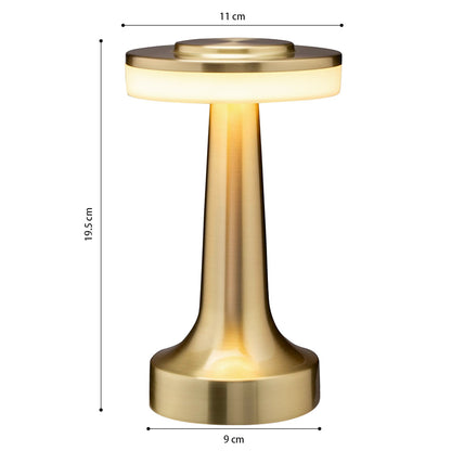 LUMIRO Portable LED Table Lamp with Touch Sensor, 3 Levels of Brightness, Night Light, Bedside Lamp - Gold_4