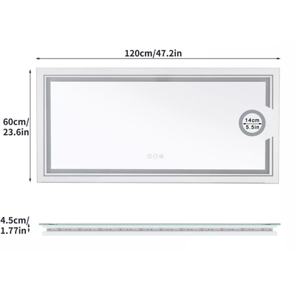 Stylish LED Wall Mounted Magnifying Mirror_15