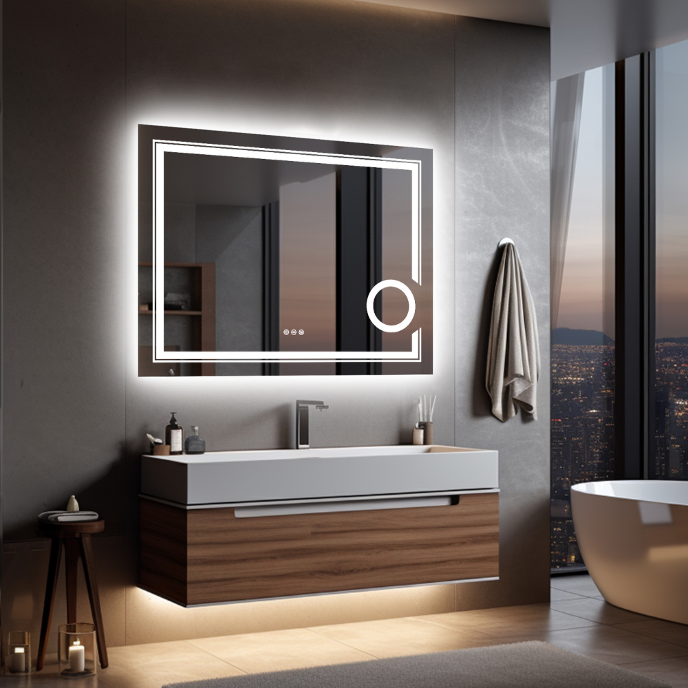 Stylish LED Wall Mounted Magnifying Mirror_4