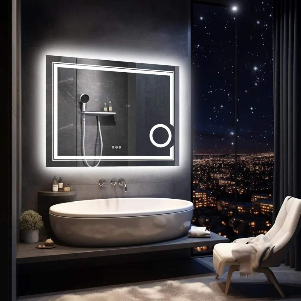 Stylish LED Wall Mounted Magnifying Mirror_6