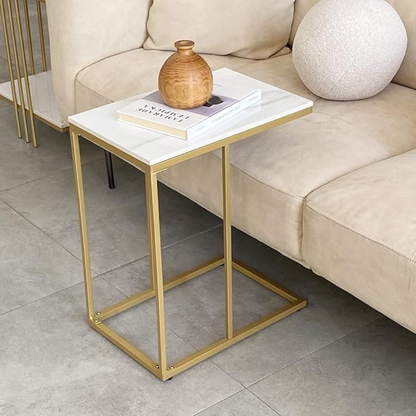 Marble C-Shaped Sofa Side Table_6