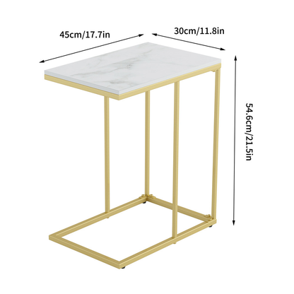 Marble C-Shaped Sofa Side Table_11