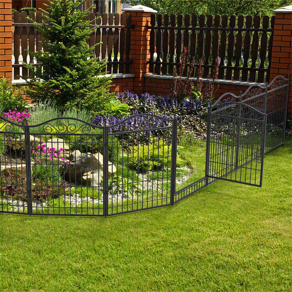 Premium Foldable 8-Panel Metal Dog Playpen with Gate_6