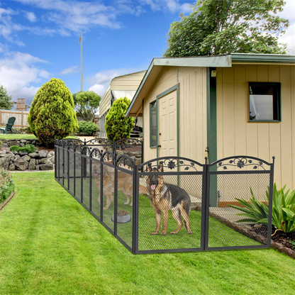 8-Panel DIY Heavy Duty Dog Playpen with Waterproof Pad_1