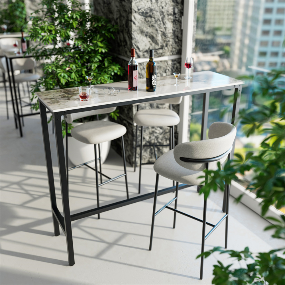 Modern Black/White Bar Table_3