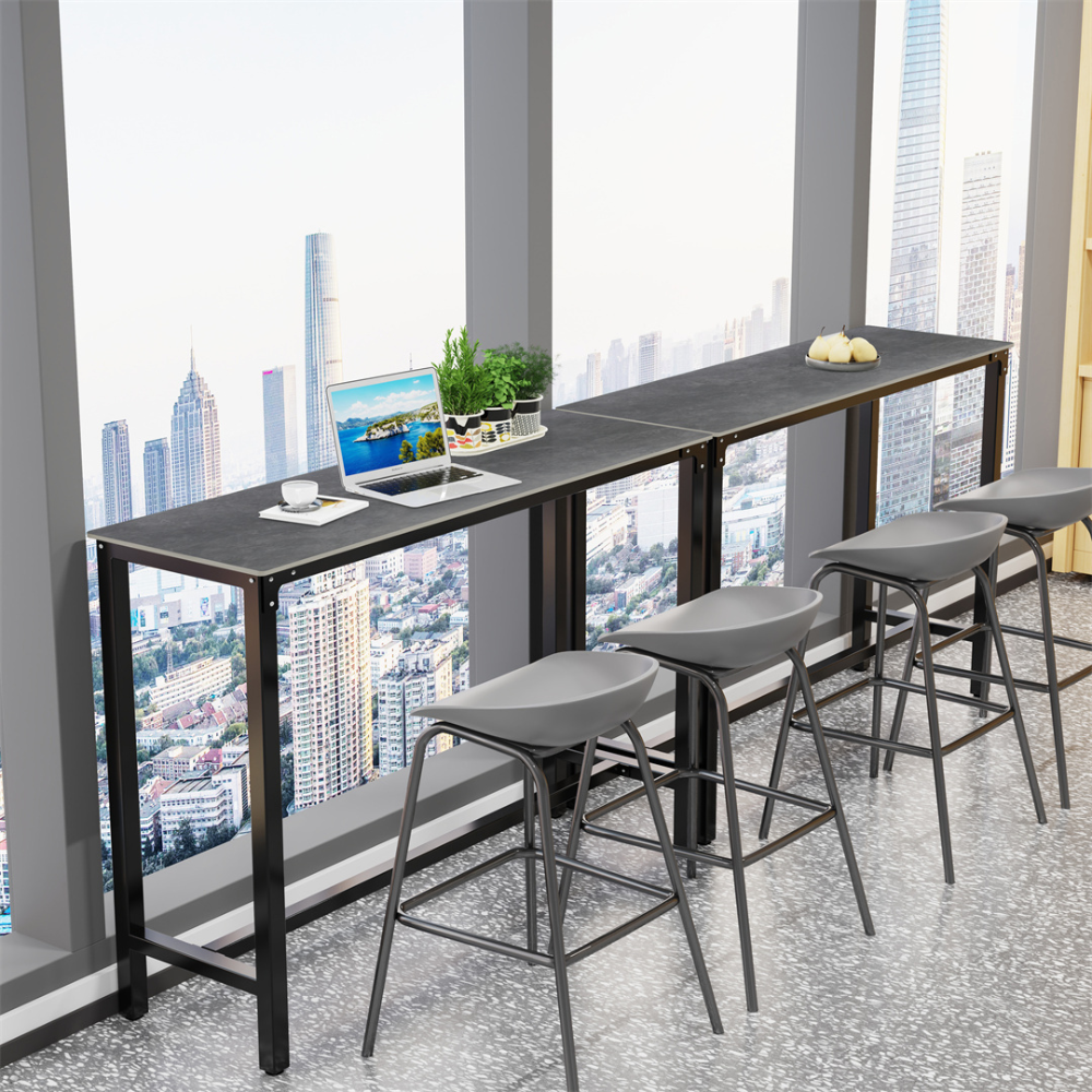 Modern Black/White Bar Table_5