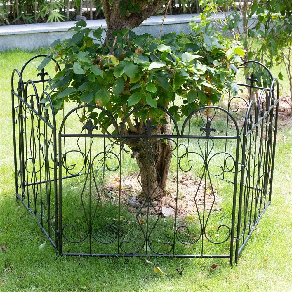 5pcs Outdoor Rustproof Landscape Border Folding Patio Fences_2