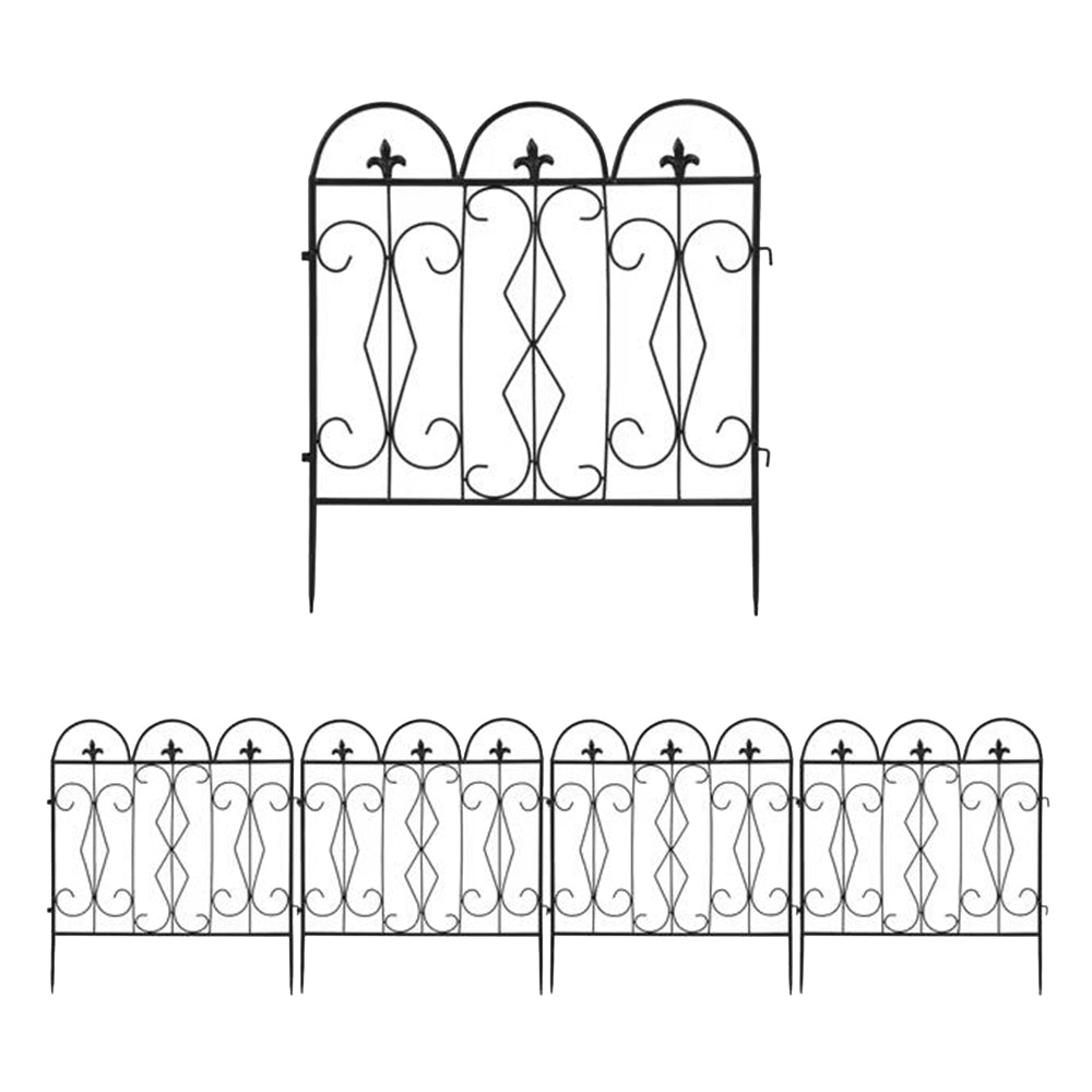 5pcs Outdoor Rustproof Landscape Border Folding Patio Fences_8