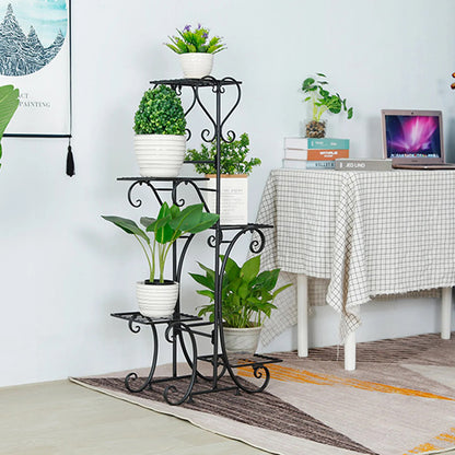 5 Tier Metal Plant Stand Shelf Anti Rust Iron Garden Flower Pot_2