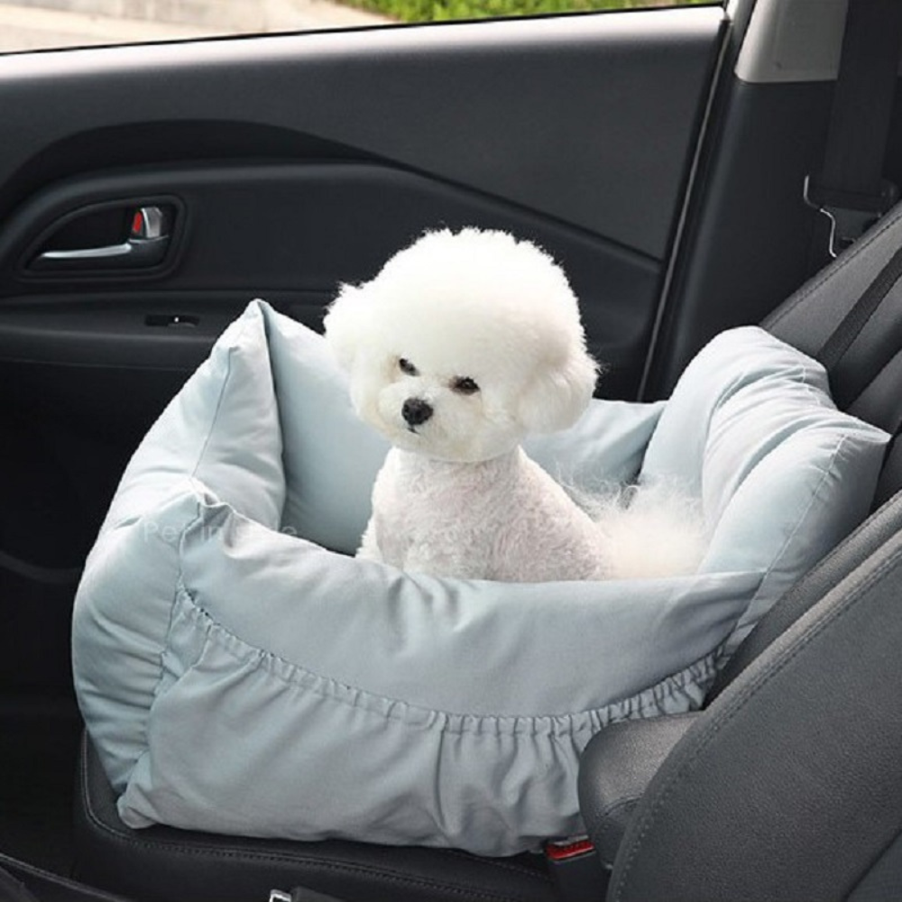 Dog Car Seat with Safety Belt Pet Booster Nest Cushion_4