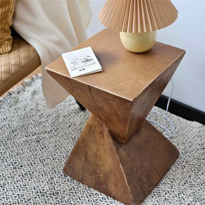 Concrete Accent Nordic Sofa Side End Table Pedestal_2