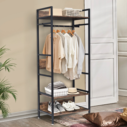 Hanging Garment Storage Coat Rack Clothes Stand_4