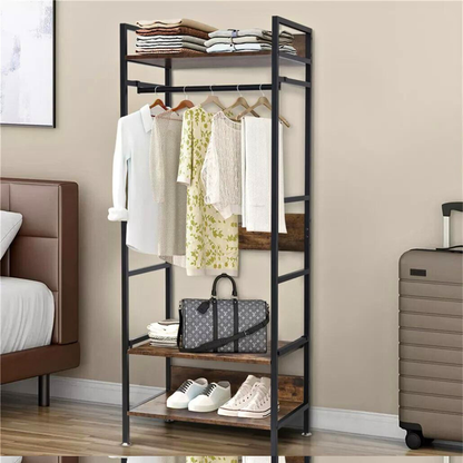 Hanging Garment Storage Coat Rack Clothes Stand_1