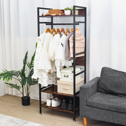 Hanging Garment Storage Coat Rack Clothes Stand_5