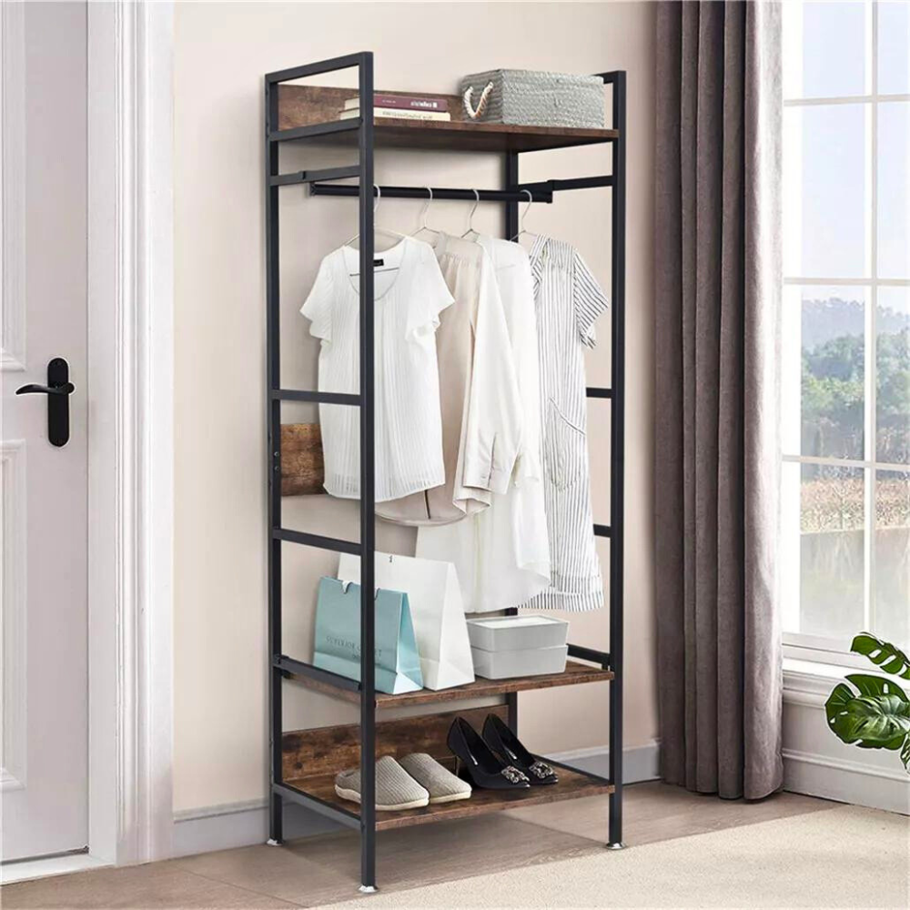 Hanging Garment Storage Coat Rack Clothes Stand_6