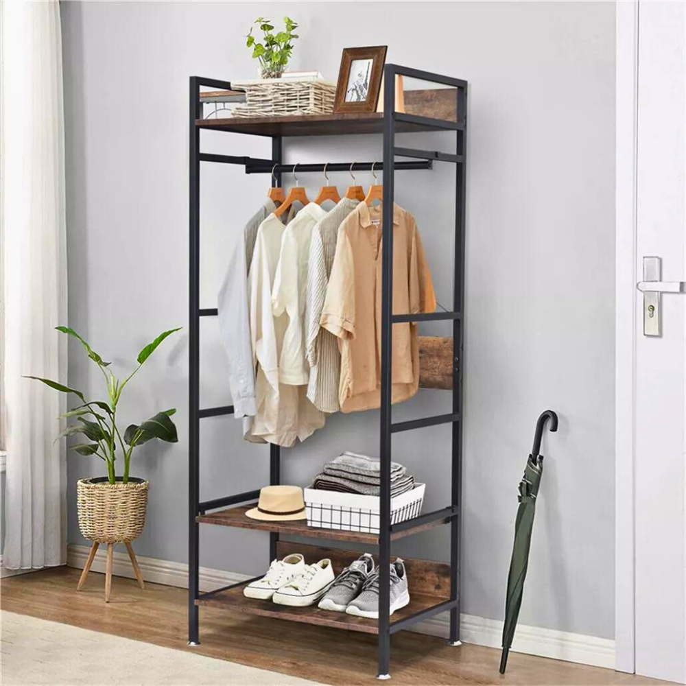 Hanging Garment Storage Coat Rack Clothes Stand_7