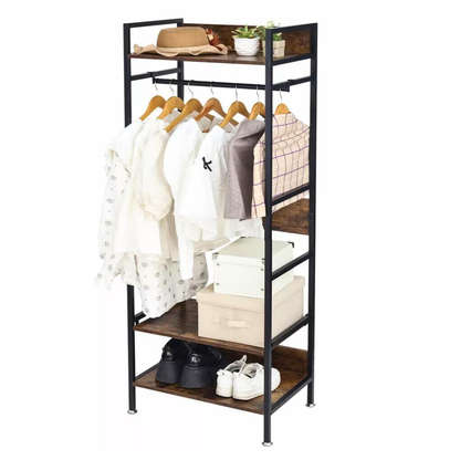 Hanging Garment Storage Coat Rack Clothes Stand_8