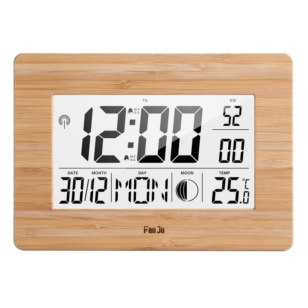 Large LCD Screen Electronic Wall Desk Digital Alarm Clock_5