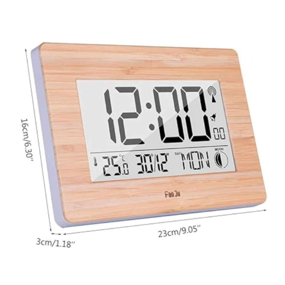 Large LCD Screen Electronic Wall Desk Digital Alarm Clock_7