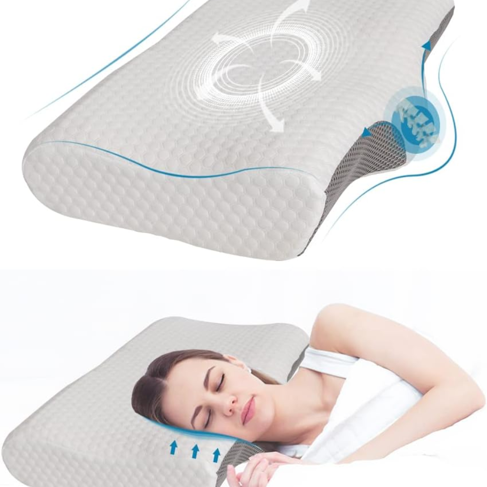 Cervical Memory Foam Pillow Neck Pillows Contour Rebound Pain Relief Support New_2