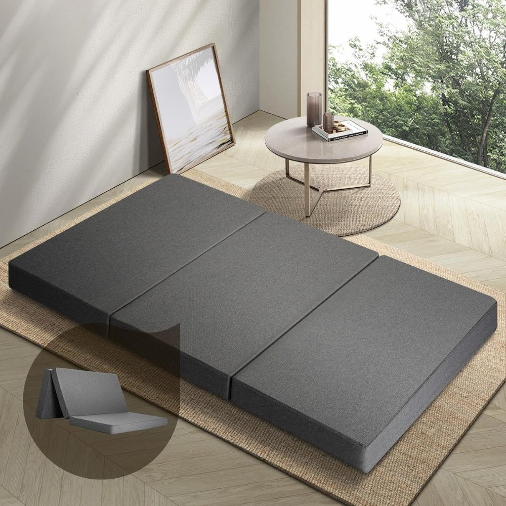 Folding Mattress Bamboo Fabric Foldable Foam Sofa Lounge_1