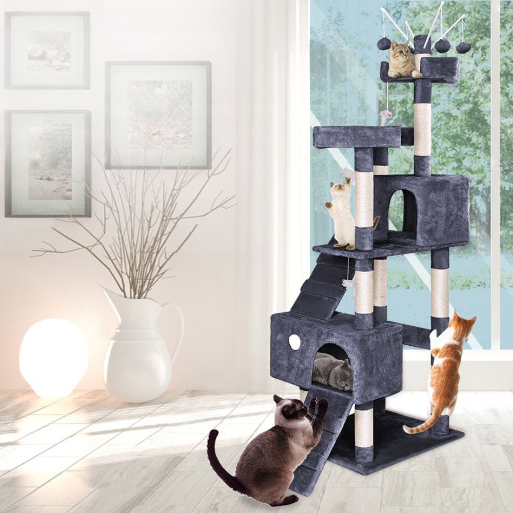 Cat Tree Scratching Post Tower Condo House Furniture_3