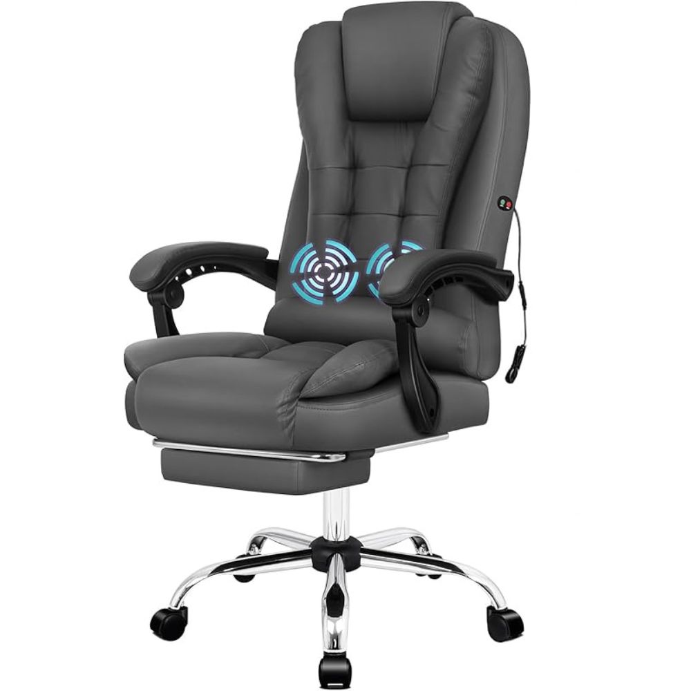 Massage Office Chair Dual Point Therapy with 5 Modes & Footrest_4